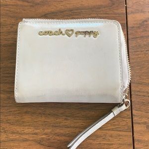 Metallic silver Coach wallet